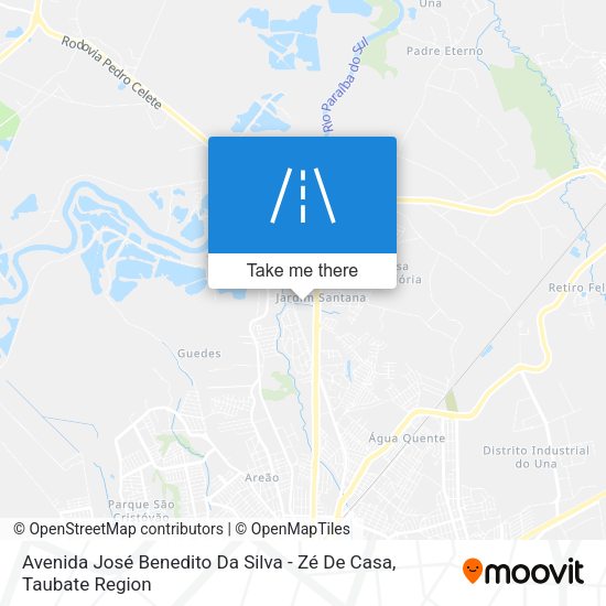 Avenida José Benedito Da Silva - Zé De Casa map