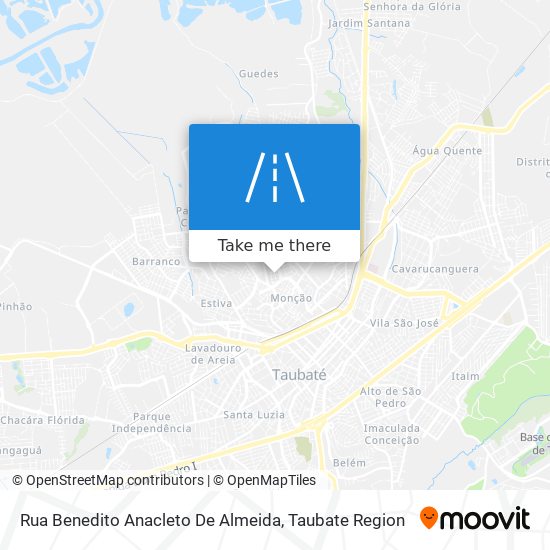 Mapa Rua Benedito Anacleto De Almeida