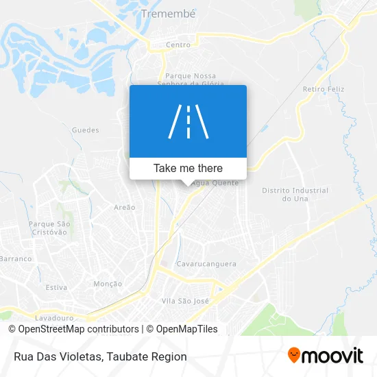 Rua Das Violetas map