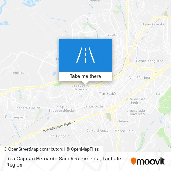 Rua Capitão Bernardo Sanches Pimenta map