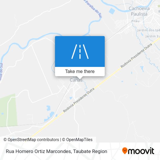 Rua Homero Ortiz Marcondes map