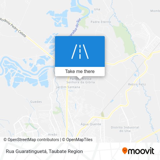 Rua Guaratinguetá map
