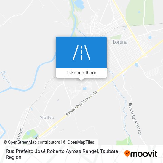 Rua Prefeito José Roberto Ayrosa Rangel map