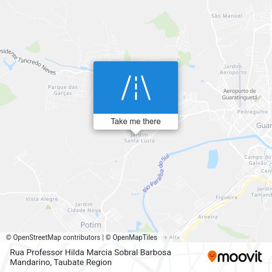 Rua Professor Hilda Marcia Sobral Barbosa Mandarino map