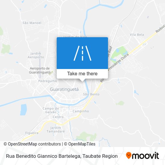 Rua Benedito Giannico Bartelega map