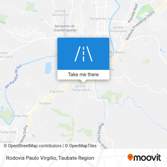 Rodovia Paulo Virgílio map