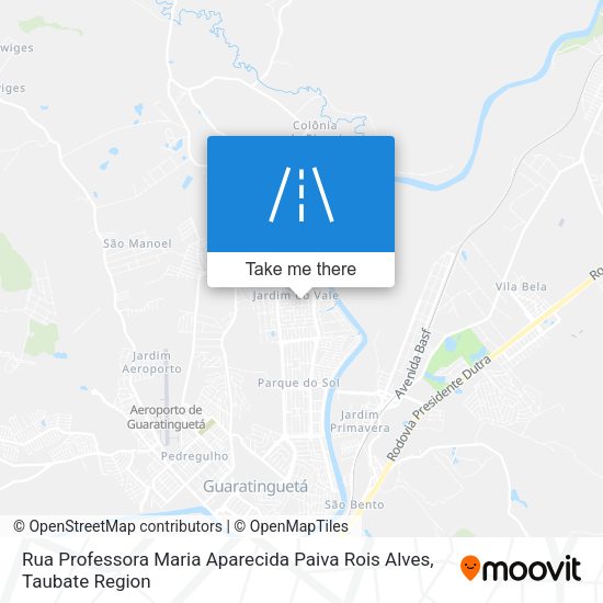 Rua Professora Maria Aparecida Paiva Rois Alves map
