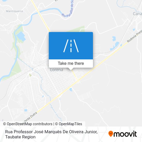 Rua Professor José Marquês De Oliveira Junior map
