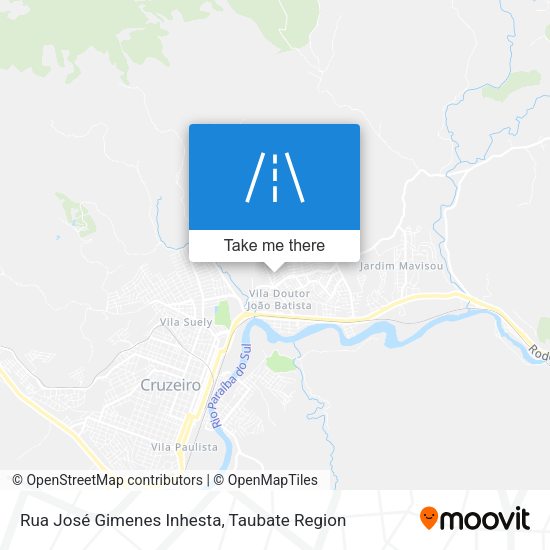 Rua José Gimenes Inhesta map