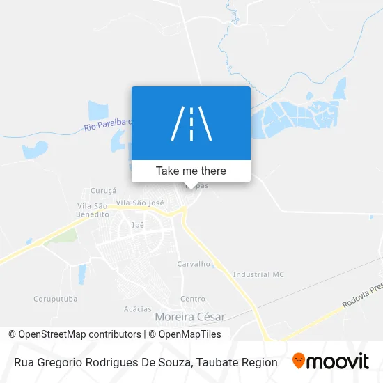 Rua Gregorio Rodrigues De Souza map
