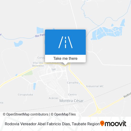 Rodovia Vereador Abel Fabricio Dias map