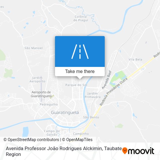 Avenida Professor João Rodrigues Alckimin map