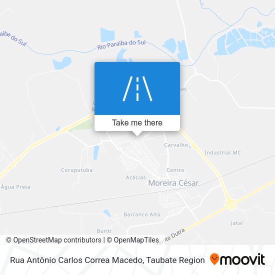 Rua Antônio Carlos Correa Macedo map