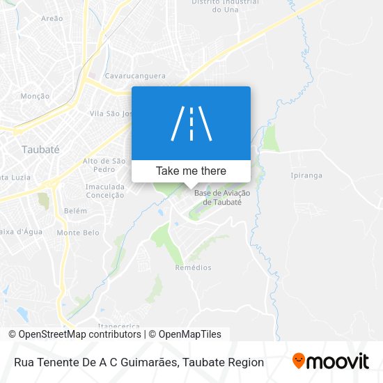 Rua Tenente De A C Guimarães map