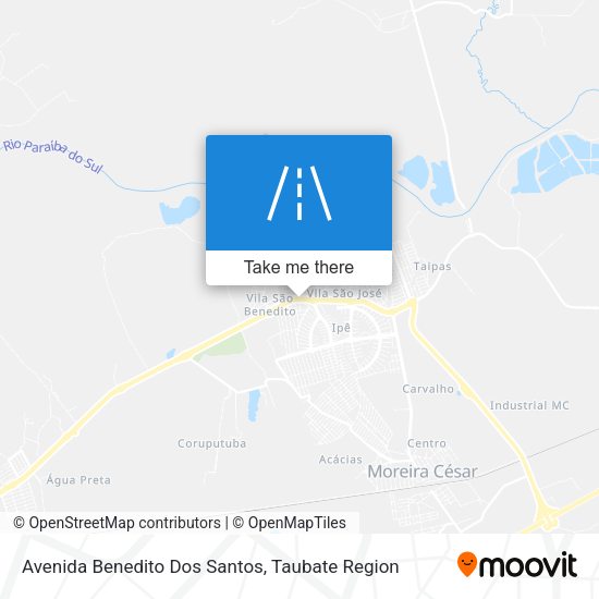 Avenida Benedito Dos Santos map