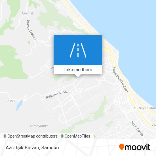 Aziz Işık Bulvarı map