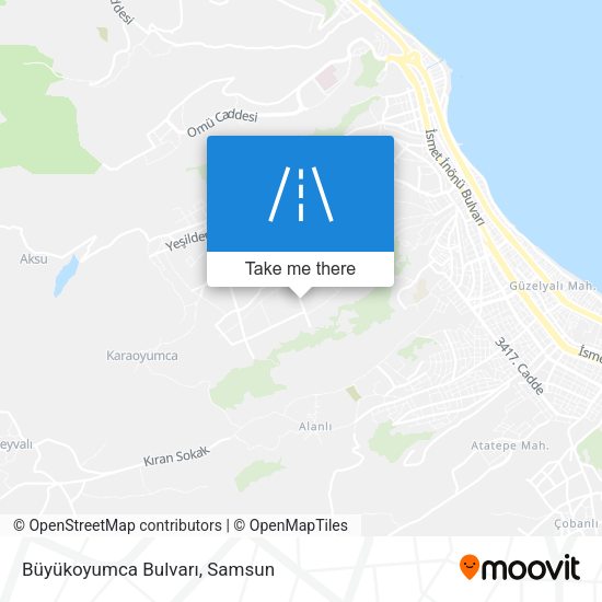 Büyükoyumca Bulvarı map