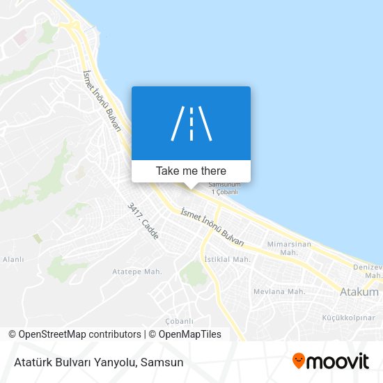 Atatürk Bulvarı Yanyolu map