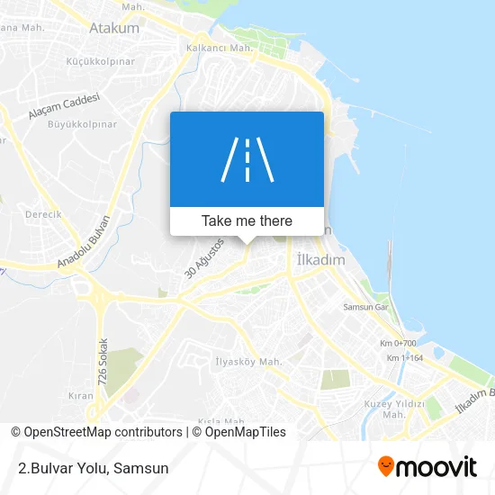 2.Bulvar Yolu map
