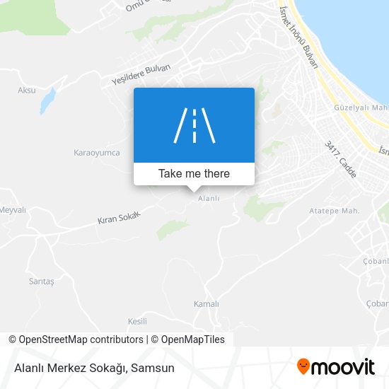 Alanlı Merkez Sokağı map