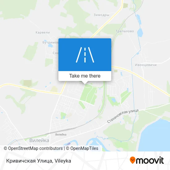 Кривичская Улица map