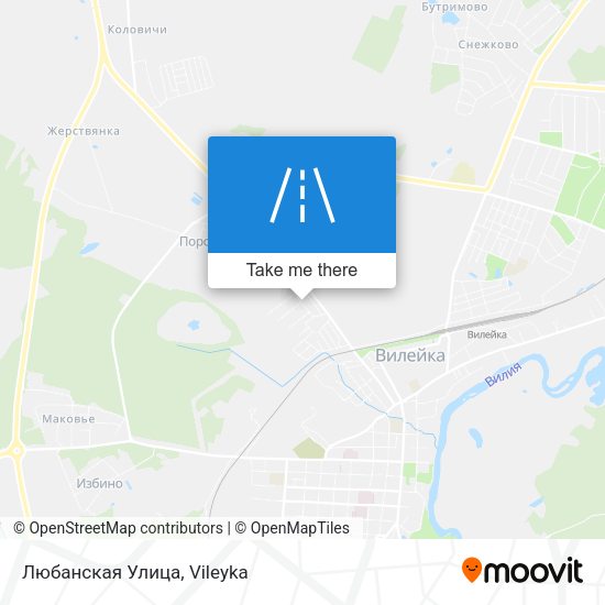 Любанская Улица map