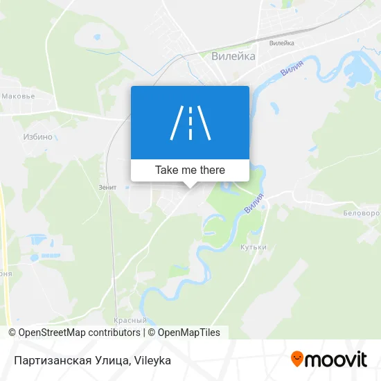 Партизанская Улица map