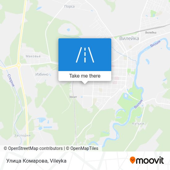 Улица Комарова map
