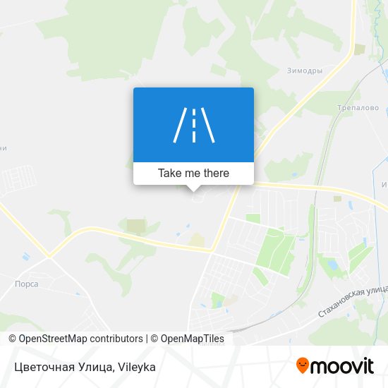 Цветочная Улица map