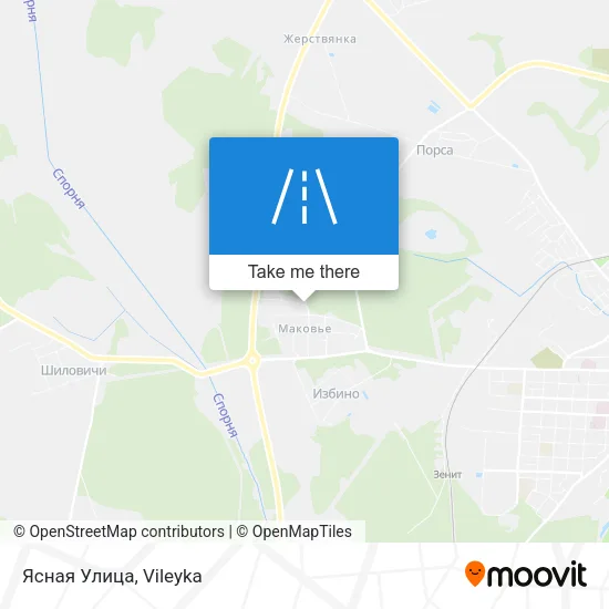 Ясная Улица map