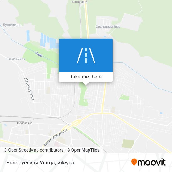 Белорусская Улица map