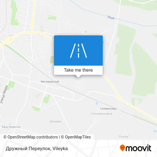 Дружный Переулок map