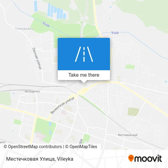 Местечковая Улица map