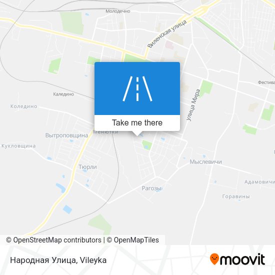 Народная Улица map
