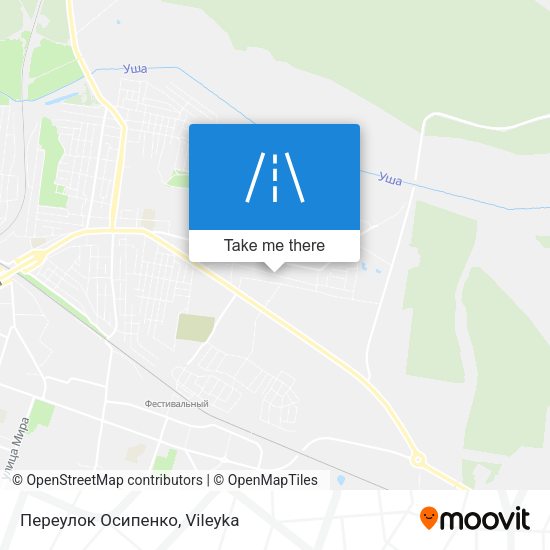 Переулок Осипенко map