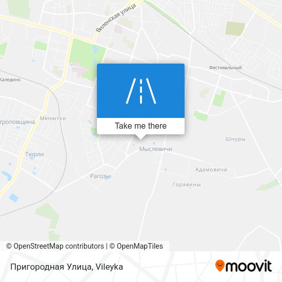 Пригородная Улица map