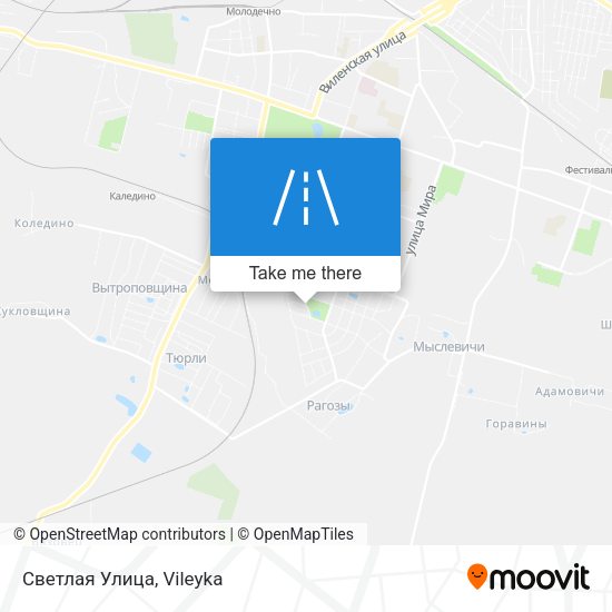 Светлая Улица map