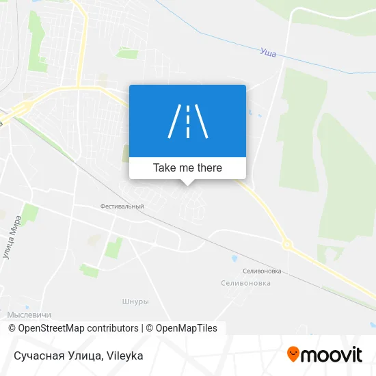 Сучасная Улица map