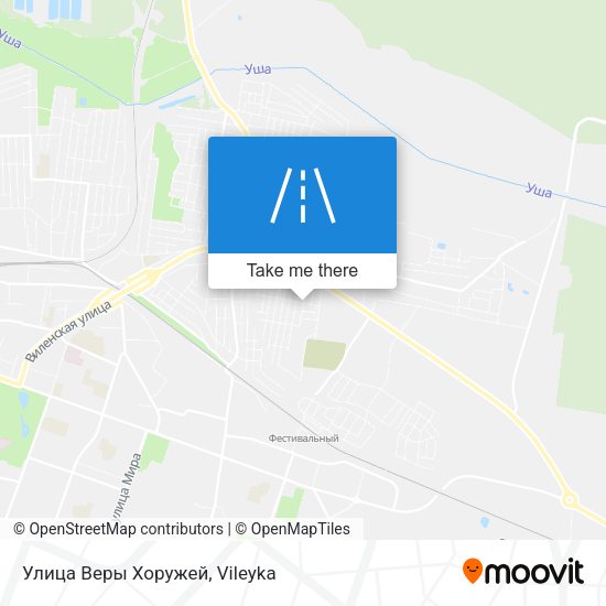 Улица Веры Хоружей map