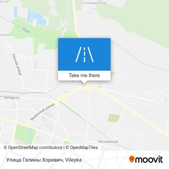 Улица Галины Хоревич map
