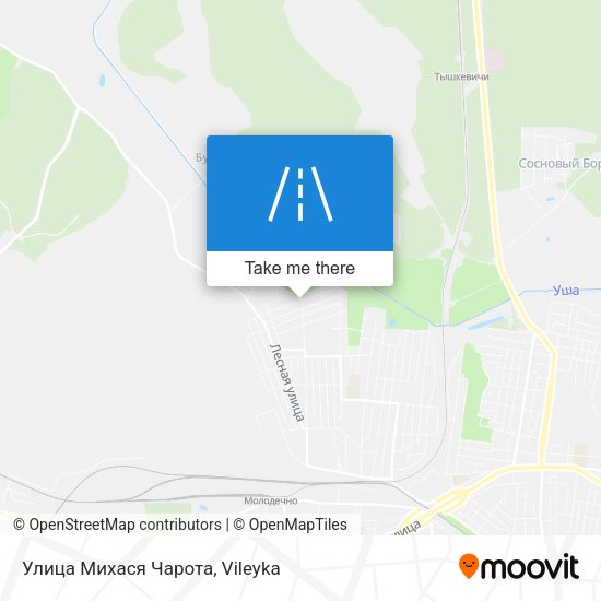 Улица Михася Чарота map