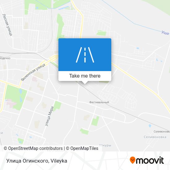 Улица Огинского map