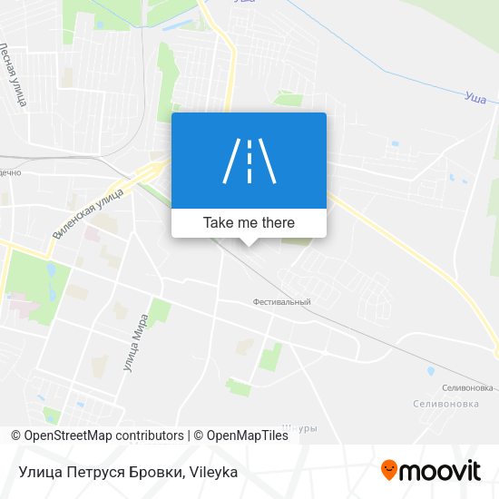 Улица Петруся Бровки map