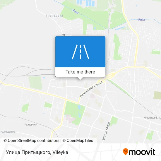 Улица Притыцкого map