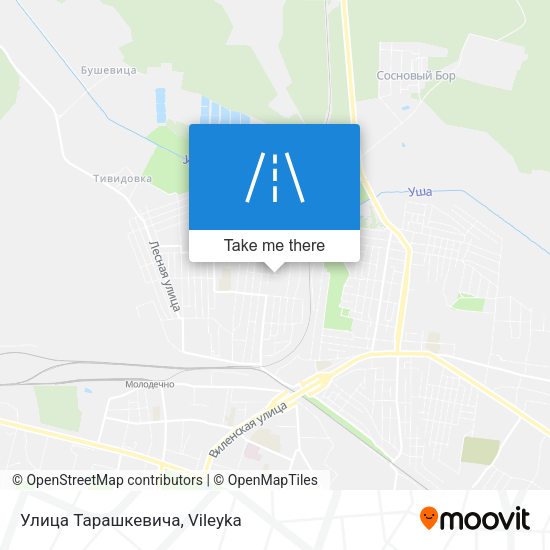 Улица Тарашкевича map