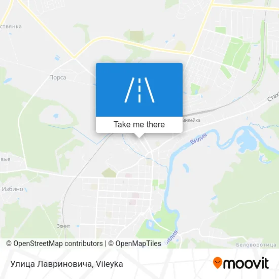 Улица Лавриновича map