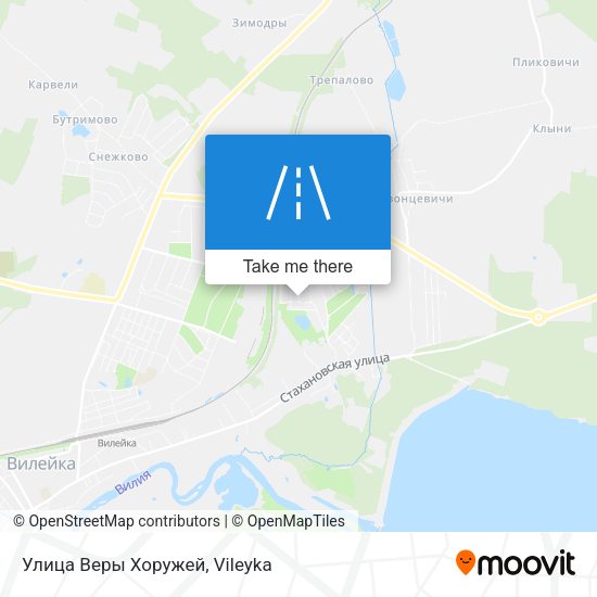 Улица Веры Хоружей map