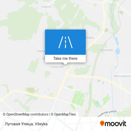 Луговая Улица map