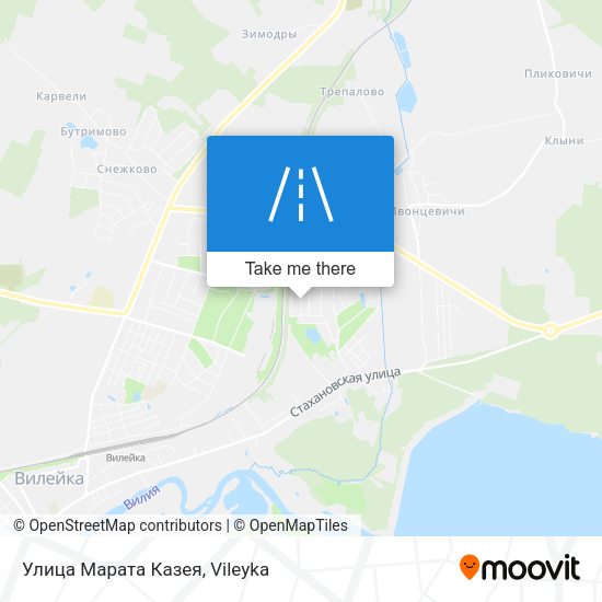 Улица Марата Казея map