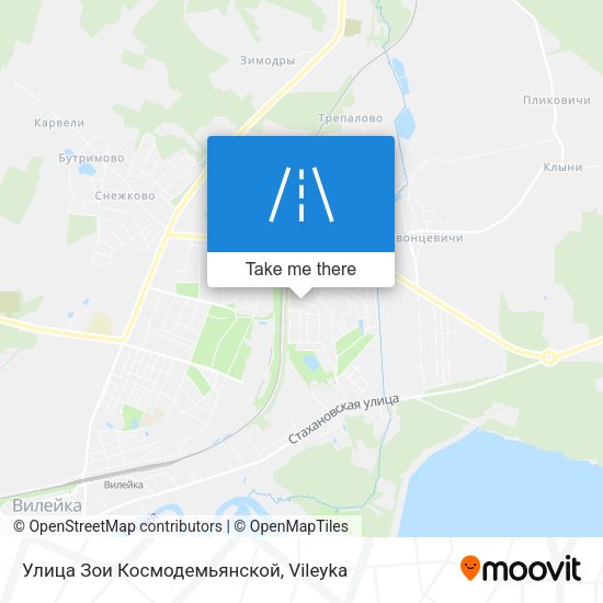 Улица Зои Космодемьянской map